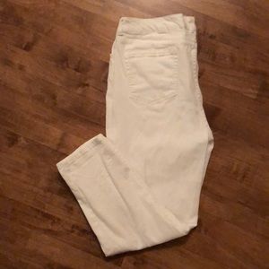 Charter Club Skinny Ankle White Pants